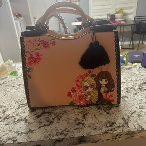 HARRY POTTER LOUNGEFLY Floral Cartoon Print Handbag